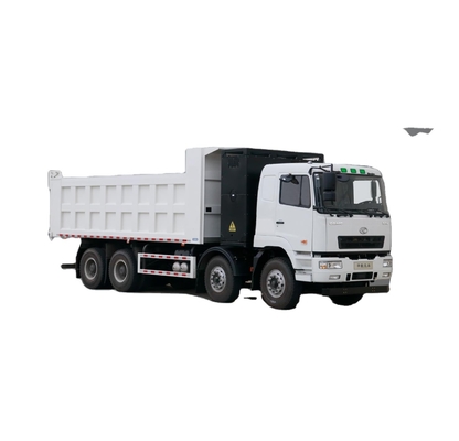 Geely Commercial 5.6-meter trunk, M5 flat top, 8X4350 degree battery change, dual motor, 7DM pure electric dump truck