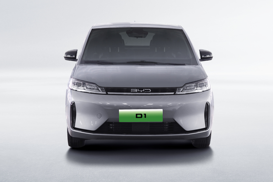 China made 418KM side sliding door BYD D1 pure electric sedan shared car
