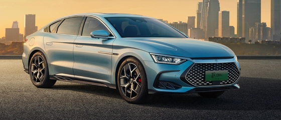 Performance benchmark 2023 hybrid BYD Han DMI-121KM premium electric sedan