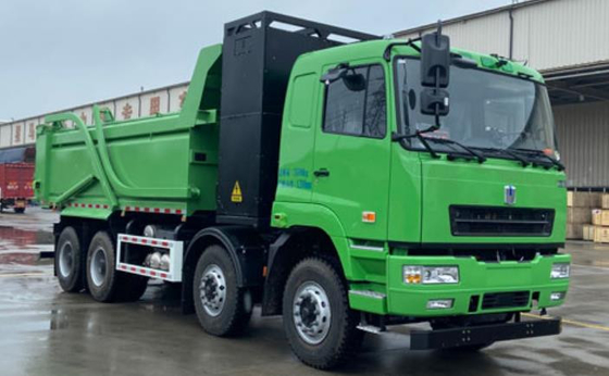 Made in China, CATL battery 422 degree charging version, 8X4 pure electric dump truck M7 flat top for urban waste transp