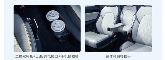 BYD Tang EV 600KM Navigation Honor Edition with 2820 Wheelbase